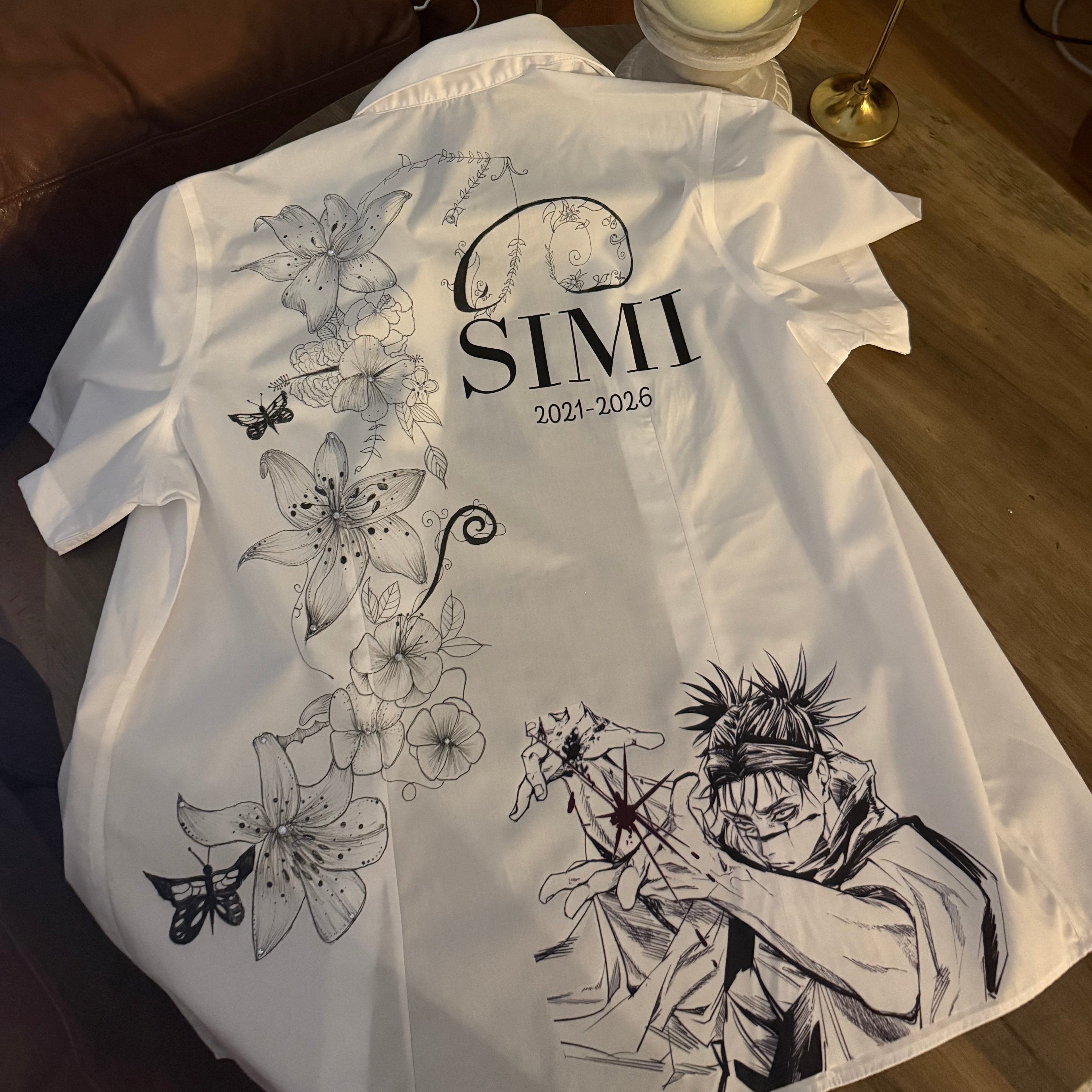 Hand Drawn Flowers Leavers Shirt