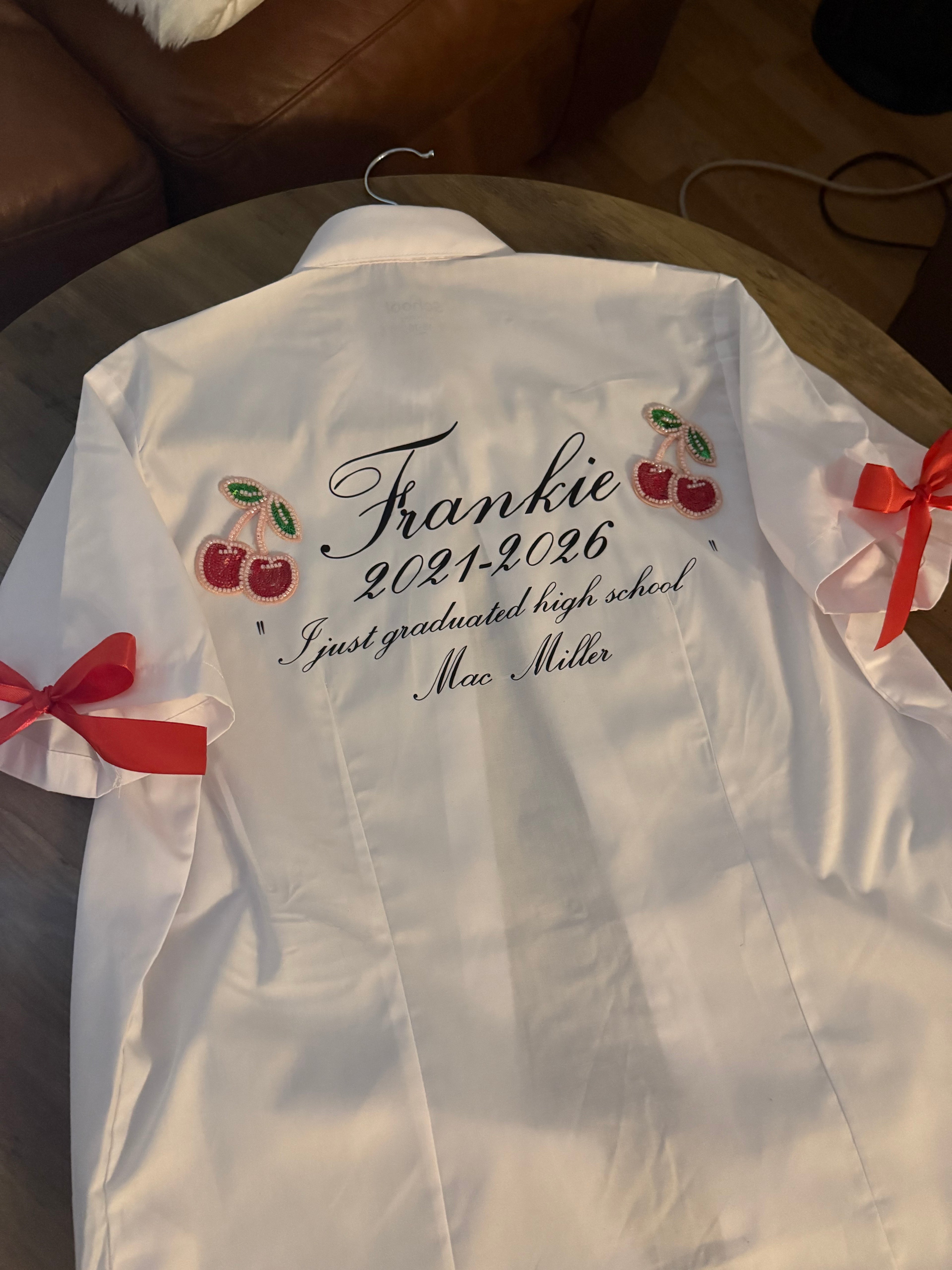Embroidered Leavers Shirt