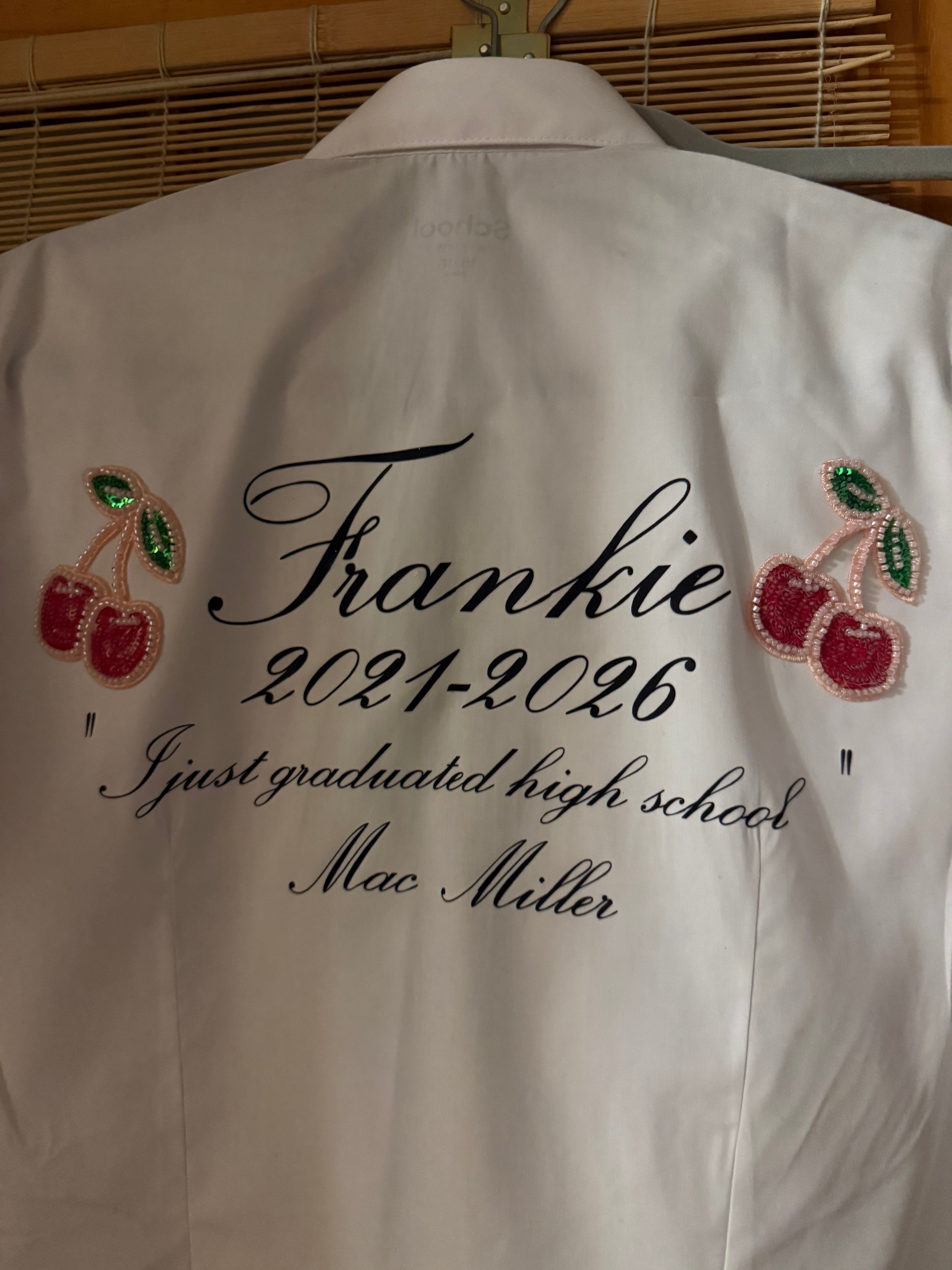 Embroidered Leavers Shirt