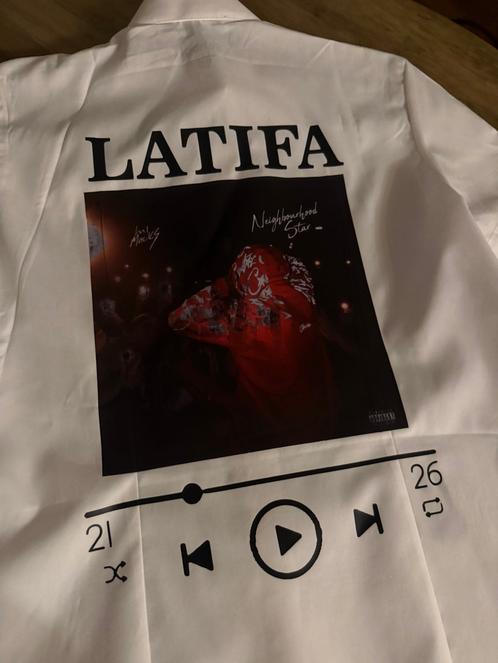 Custom Album Cover Leavers Shirt